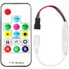 Tesfish 358 tipi di cambiamenti digitale regolatore di RGB LED Strip con 14Key RF Wireless Remote per DC5V / 12V / 24V WS2812B WS2812 Striscia