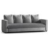 PAULATO BY GA.I.CO. PAULATO - Copridivano Impermeabile Antiscivolo - Runner Salvadivano per Cani e Gatti - Lavabile in Lavatrice, Made in Italy - Antracite 63x220 cm 4 Posti