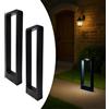 LED ATOMANT 2x Paletto LED Giardino 7W Bianco Freddo 750lm IP67 Metal Nero | 6500K