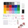 RAVNIX 10000PCS 24 Colori Perline da Stirare Set con Piastre e Attrezzi Set | Perline Assortite Kit Creativo Fai-da-Te, Sviluppo Motricità Fine e Fantasia, Regalo per Compleanno e Natale