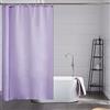 Furlinic Tende Doccia Anti-Muffa Tessuto in Poliestere Viola Tende Doccia Angolare Impermeabile Lavabile Tenda Vasca da Bagno con 8 Ganci Tenda Doccia 120x180cm.