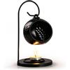 GeeRic Bruciatore di Oli Essenziali, GeeRic Mini Lampada Aromatica in Metallo Oli Essenziali Cera Profumata Complementi d'Arredo Elegante Regalo Diffusore a Candela per Case, Yoga, Aromaterapia Spa