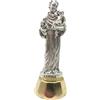 Generico 40.009.30 034 statua silouette san antonio da padova argento con base oro dorata misura 7 cm