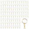 Lytonix 100 Pezzi 25mm Kit Anelli per Portachiavi Fai da Te, Color Oro Anellini | Portachiavi con Catenella Split,Gancetti Anello Portachiavi per Creazione Porta Chiavi Mestieri Lavori di Bricolage - Dorato