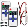 Taikuwu 2 pz DC 5V-24V 12A LED Strip Controller RF Wireless Remote Control (con funzione di accoppiamento) LED Tape Light Dimmer Ricevitore per 2 pin SMD 5050 3528 2835 5630 LED Strip