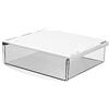 TUKA-i-AKUT 3,5L Cassetti Sotto Scrivania, 24x21x8cm Autoadesivo Nascosta Cassetto Sottostruttura, Organizzatore per Scrivania/Mobile/Libreria/Mobile da Cucina ecc. Trasparente TKD8605