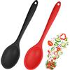 Jinsion 2 Pezzi Grande Cucchiaio Silicone Cucina con Manico Lungo 27 cm, Mestoli