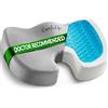 ComfiLife Cuscino antiscivolo in memory foam per coccige, per alleviare il mal di schiena, supporto per coccige, sciatica, postura sana, sedia da ufficio, seggiolino auto, viaggi, guida, sedia a