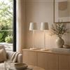 Lightbox Set di 2 lampade da tavolo a LED per interni ed esterni | 37 cm / 23 cm di altezza, Ø 10 cm | lampade da tavolo beige per esterni con touch dimmer | mobile / wireless / portatile | ricaricabile via