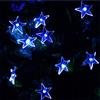 KINGCOO 30LED Stelle Luci a Corda Esterno, Impermeabile 20FT 8 Modalità Luci Stringa Stellato Solare Decorativa Catene Luminose per Casa Giardino Terrazza Nozze Festa Natale Decorazioni (Blu)