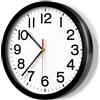 Retoo Orologio da parete, analogico, silenzioso, rotondo, alimentato a batteria, adatto per cucina, soggiorno, ufficio, ingresso, 20 cm, nero