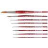 da Vinci Serie 5580 cosmotop Spin Brown - Set di 8 pennelli per acquarello, n° 0/10, 0/5, 0/3, 0/2. 0, 2, 6, 12 .Made in Germany, Espace Beaux Arts