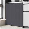 Generic Tende Personalizzate per armadi, Tende Corte da Cucina, Tende Antipolvere per armadi, scarpiere e mobili, con Guide autoadesive-Gray- W100cmxH240cm