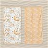 Daunex Barbuda, Telo Mare in Microfibra Compact Dry - Saving Space - con Stampa Double Face
