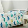 COTTON ARTean Set di lenzuola per bambini, letto da 105 cm, in microfibra spazzolata Rex