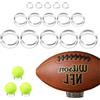 KIMHOME 15 supporti per palline in acrilico, espositore rotondo e base ad anello per baseball, golf e palline da tennis (trasparente)