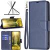 Generico Custodia Compatibile con Motorola Edge 40 Neo XT2307 schermo display lcd 6.55 COVER case FLIP LIBRO magnetica STAND GEL silicone protezione ANTIURTO antigraffio eco pelle portafoglio porta carte Blu
