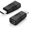 Yowfond 2 adattatori da USB C a mini USB, tipo C maschio a mini USB femmina, supporta la ricarica e il trasferimento dati, compatibile con smartphone, tablet e fotocamera