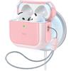 ESR Custodia per AirPods 5/4 (2026/2024), compatibile con MagSafe, Rosa | Custodia compatibile con AirPods 5/4 (USB-C) - Protezione anti-caduta con Laccetto, Coperchio Magnetico, Orbit Hybrid