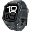 Spigen Rugged Armor Pro Custodia con cinturino per Apple Watch 11/10(46mm) | Custodia TPU resistente con cinturino regolabile e dettagli in fibra di carbonio per il modello 2025/2024 - Dark Gray