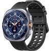 GIOPUEY Cinturini Compatibile con Samsung Galaxy Watch Ultra 2 2026, Morbido Silicone Cinturino [Resistente all'Usura] [Traspirante] - Black