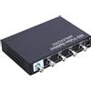 ZEZEFUFU 4-Way BNC Video Splitter, BNC HD 1 in 4 porte di uscita Amplificatore Video Distributore