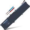 Bovekeey Batteria 97WH 6GTPY per computer portatile Dell XPS 15 9570 9560 7590 9550, Precision 5520 5510 5530, Vostro 7500 7590, M2X4 5XJ28 5D91C GPM03 1P6KD 4GVGH P56F P56F 56F001 P56F002 [Non per Laptop con