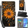 PHINIENLAND Cover per Oppo A53 / A53s / A32 4G PU Pelle Custodia Flip Crisantemo