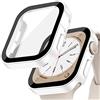 EIHAIHIS Custodia per Apple Watch 42mm 46mm 40mm 44mm 41mm 45mm,Case PC Protettiva in Vetro Temperato Integrata,Cover Impermeabile Protettiva Antigraffio per iWatch Series 11 10 9 8 7 6 5 4 SE(NON PER SERIE 3)