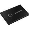 Samsung T7 Touch Portable SSD - 2 TB - USB 3.2 Gen.2 External SSD Metallic Black (MU-PC2T0K/WW)
