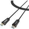 ATZEBE 5m Cavo HDMI in fibra ottica 4K@60Hz - Cavo HDMI ottico High Speed, 18 Gbps, YUV 4:4:4, HDR, senza perdita, connettori in lega di zinco - Per proiettori, home cinema, gaming e conferenze