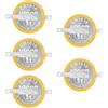 ViCep 5-Pack CR1616 Tabbed batteria 3V 1616 batterie con linguette a saldare Gameboy Cartuccia batteria Ruby Gameboy Advance SP fuoco rosso foglia verde smeraldo GBA Gameboy Advance Cart Salva