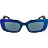KARL LAGERFELD Women's Sunglasses KL6164S - Mirror Blue with Solid Mirror Azure Lens