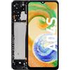 OnlyTech - Schermo LCD completo con telaio assemblato di ricambio per Samsung Galaxy A04S (SM-A047F)