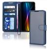 TECHGEAR Custodia in Pelle Galaxy S20 Fe, Cover Libro Protettiva con Slot per Schede, Supporto e Cinturino da Polso - Pelle Sintetica per Samsung Galaxy S20 Fe Cover Portafoglio (Blu)