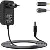 Vmoomax Adattatore CA 12 V 2 A Universale Trasformatore AC 220 V a DC 12 V Charger, Alimentazione 24 W con spina 5,5 mm x 2,1 mm 1 M Filo, 2 DC Correnti, per telecamere CCTV, strisce LED, router e A