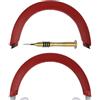 Geekria Fascia per capelli compatibile con cuffie wireless Microsoft Xbox, parte di ricambio (rosso)