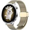 GIOPUEY Cinturini Compatibile con Oppo Watch X2 Mini/X3 Mini/OnePlus 4 43mm/3 43mm, Cinturino in Acciaio Inossidabile Intrecciato [Magnetico] - Gold