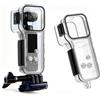 Generic Custodia impermeabile subacquea trasparente per DJI Osmo Pocket 4, custodia protettiva subacquea da 50 m, con pulsante in acciaio inossidabile 316, design anti appannamento, per surf, rafting