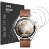 Pollachi [4 Pezzi Vetro Temperato per Honor Watch 6,Durezza 9H Anti Graffio,Anti-Impronte Senza Bolle,Pellicola Protettiva per Honor Watch 6