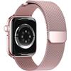 Wowstrap Cinturini Compatibile on Cinturino Apple Watch 44mm 45mm 42mm 46mm 49mm Uomo/Donna,Cinturini Maglia Milanese Magnetiche in Acciaio Inossidabile per Apple Watch Serie 10 9 8 7 6 5 4 3 Ultra 2/1 SE 1/2