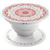 PopSockets PopGrip - Supporto e Impugnatura [No Intercambiabile] per Telefoni Cellulari e Tablet - Aztec Mandala Red
