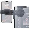 SKTU Supporto Telefono Auto per Audi A4 B9 2016-2025,Supporto Telefono Auto Estensibile Girevole a 360° per Accessorio Navigazione 8,3 e 10,1,per iPhone, Galaxy, Mate ecc [Federclip]