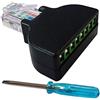 zdyCGTime connettore RJ45 Maschio a 8P 8C Femmina, connettore Ethernet Placcato Oro, Cavo di Rete AV CCTV UTP Cat5 Cat6 Cat7.
