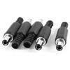 sourcing map 5,5 x 2,5mm CC Maschio Connettore Jack Saldatura Adattatore Fai da te CC Cilindro Connettori Sostituzione 5 pezzi