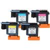 GLYPCGTS Compatibile for la sostituzione della testina di stampa HP 11 for Designjet 70 100 110 500 510 500PS C4810A C4811A C4812A C4813A,Accessori(One set(4 colours))