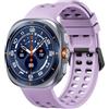 GIOPUEY Cinturini Compatibile con Samsung Galaxy Watch Ultra 2 2026, Morbido Silicone Cinturino [Resistente all'Usura] [Traspirante] - Light Purple