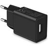 MatauMahi Caricatore USB 5V1A (Nero), Presa USB da 5W, Alimentatore USB, Spina Adattatore, Caricabatterie per Telefoni Cellulari, Tablet, Powerbank, Cuffie Bluetooth e Altro Ancora