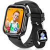 RUXINGX Smartwatch Bambini con GPS e HD Videochiamate, 4G Orologio Chiamate Nero