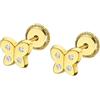 TIME ROAD Orecchini Neonato Bambina in Oro 9K VJ00003/6